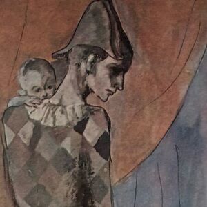 THE HARLEQUIN'S FAMILY, 1905 Original Vintage Fine Art Print Pablo Picasso Deco